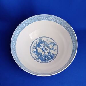 White Jade Porcelain Dragon Bowl